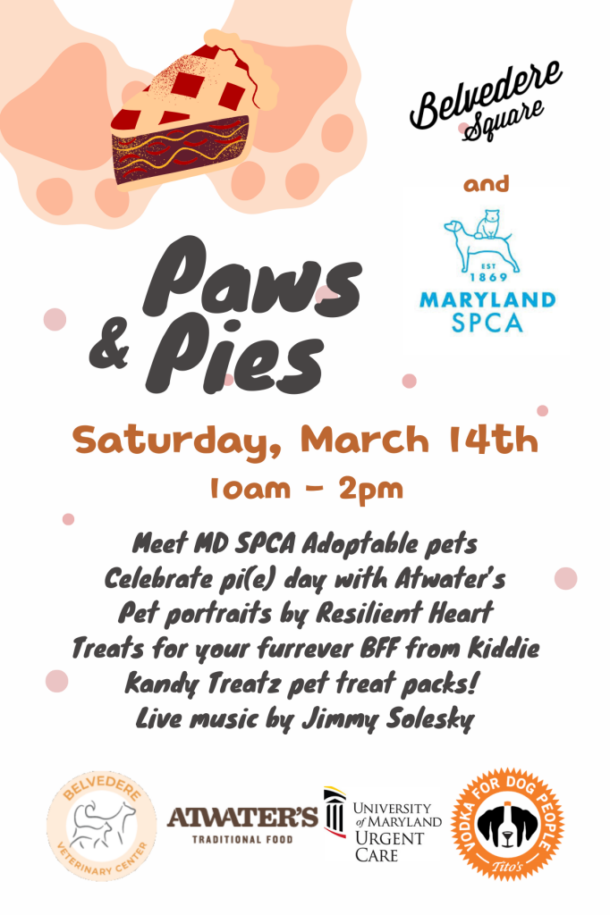 Paws & Pies MD SPCA Adoption Event
