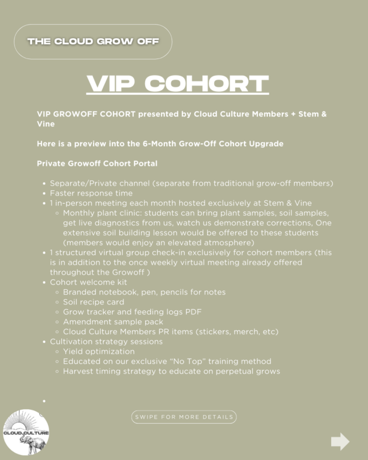 Cloud Culture Members 2026 Grow Off