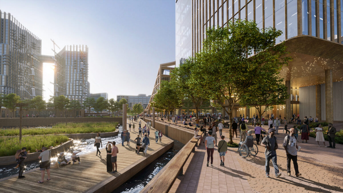 renderings of a future pratt street promenade