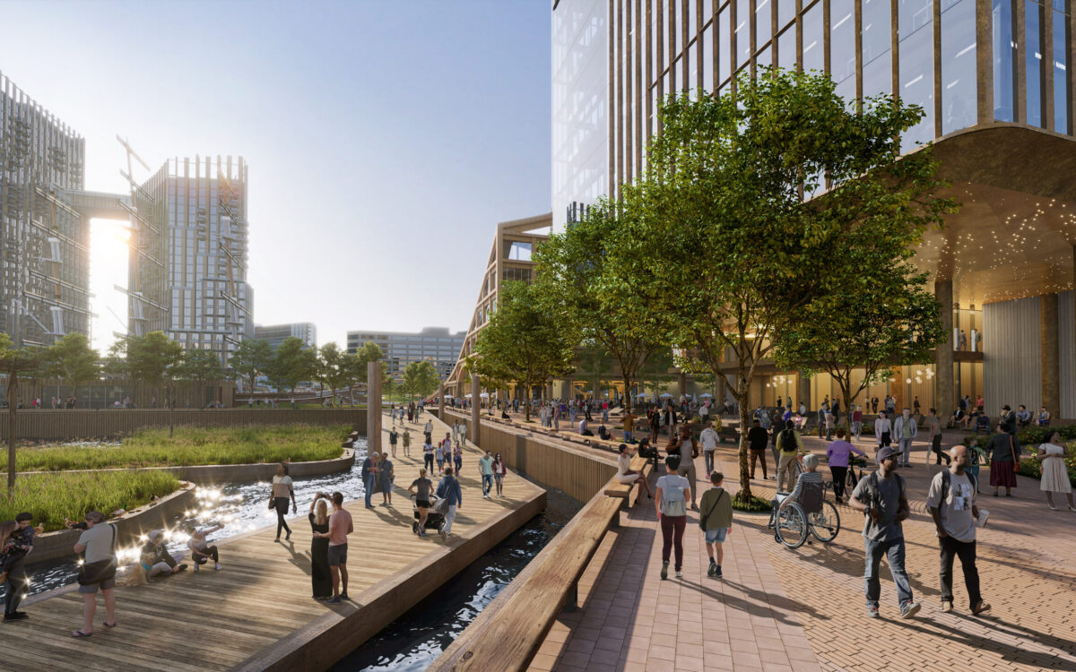 renderings of a future pratt street promenade