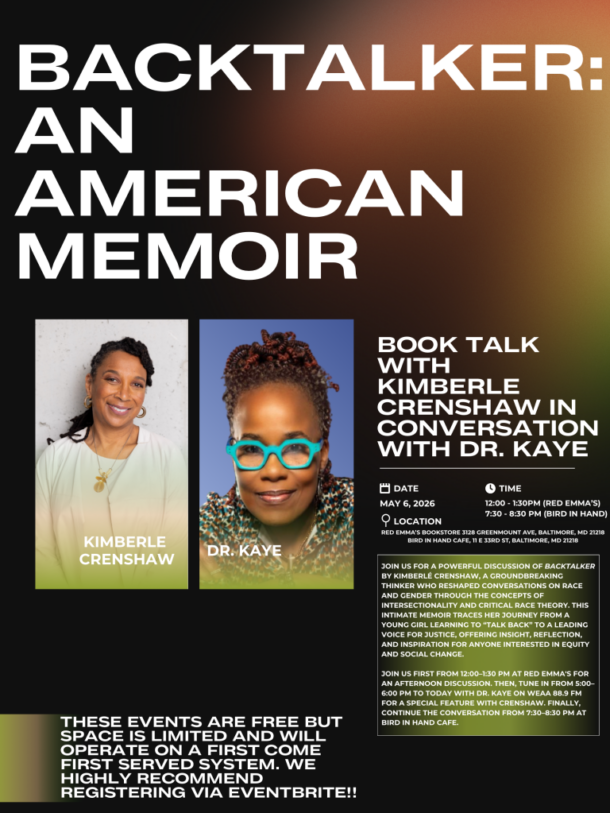Dr. Kimberlé Crenshaw in conversation with Dr. Kaye: BACKTALKER