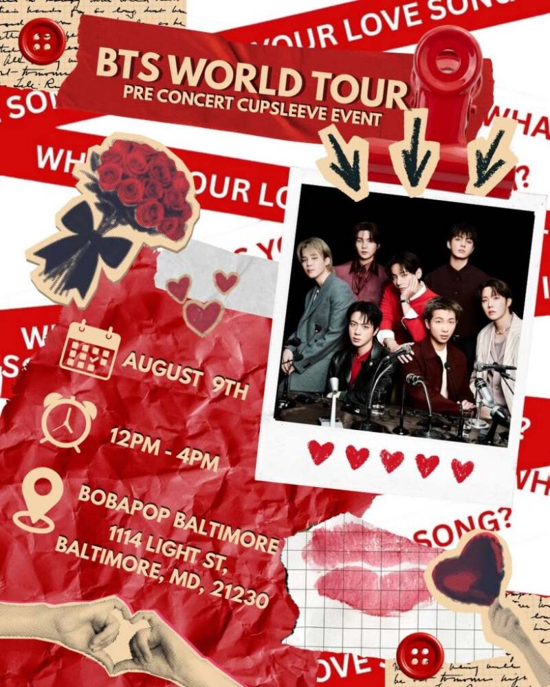 BTS World Tour Pre-Concert Cupsleeve Event