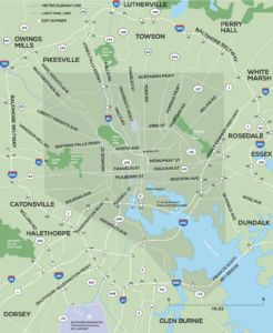 Baltimore Wayfinding Map